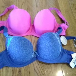 Freya  Deco bra LOT 30G 30F 30 G NWT blue pink UW